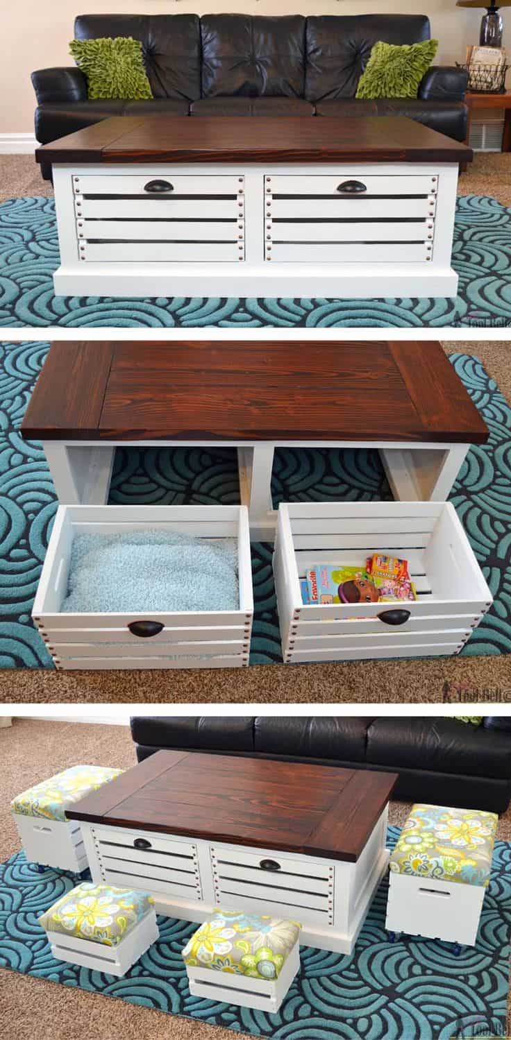 Top 10 Most Easiest & Coolest DIY Coffee Table Designs 8