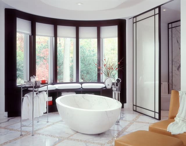 16 Stunning Bathrooms With Marble Floor That Will Admire You 9