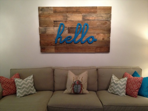 20 Marvelous DIY Ideas For Fascinating Pallet Wall Art
