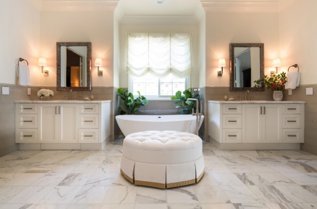 19 Spectacular Master Bathrooms With Freestanding Bathtub