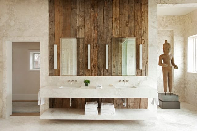15 Classy Bathroom Designs With Reclaimed Wood 13