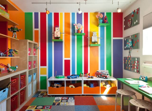 18 Gorgeous Child's Room Designs With Striped Walls 14
