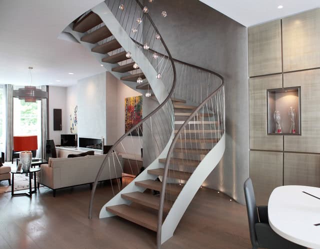 15 Engaging Ideas For Designing Curved Staircase In Your Home