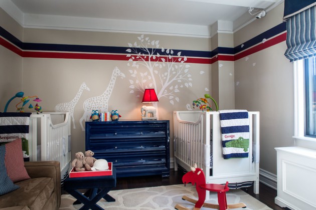 18 Gorgeous Child's Room Designs With Striped Walls