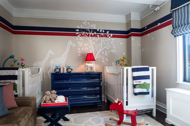 18 Gorgeous Child's Room Designs With Striped Walls 16