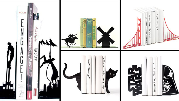 17 Eye-Catching Handmade Metal Bookend Designs That Make Cute Minimalist Decorations