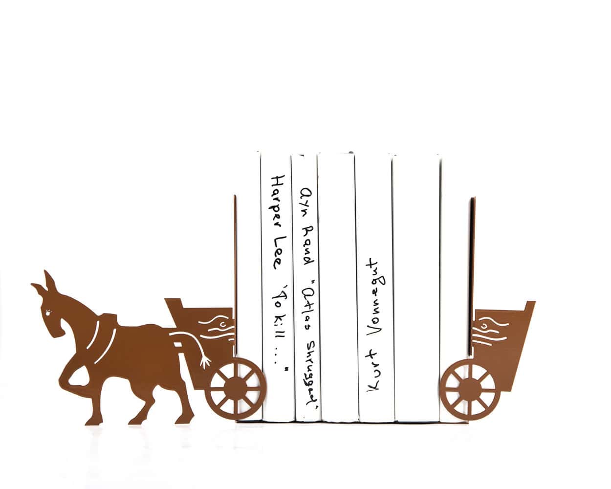 17 EyeCatching Handmade Metal Bookend Designs That Make Cute