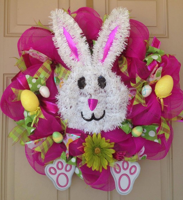 18 Cheerful Handmade Easter Wreath Designs To Get Your Home In The Festive Spirit