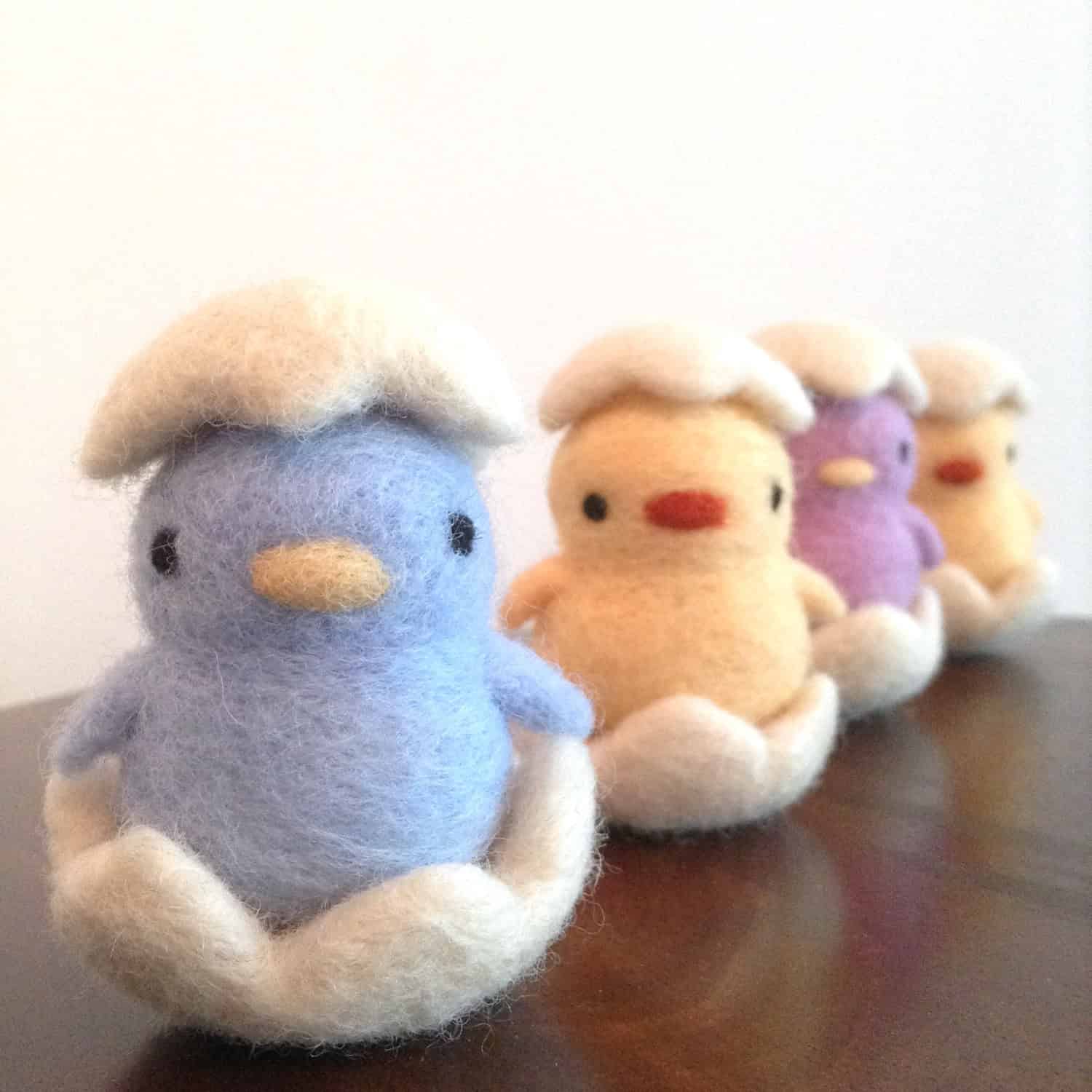 Needle Felted Chick in Egg – Handmade Easter Decorations Buy it on: www.etsy.com