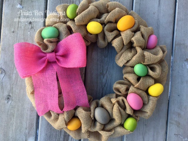 Burlap Wreath Buy it on: www.etsy.com