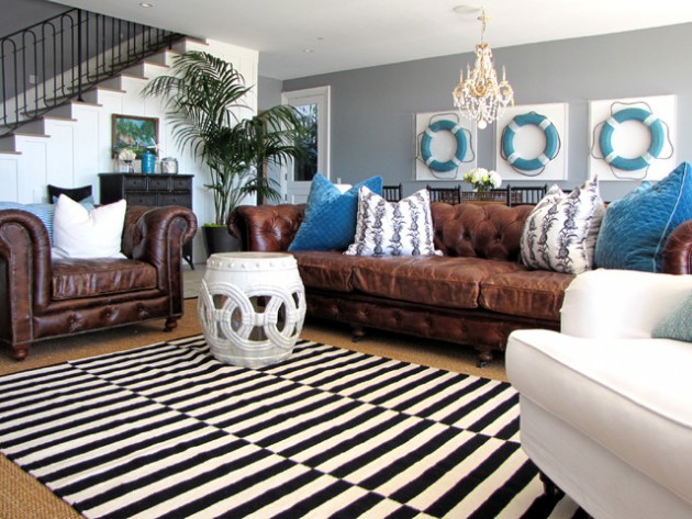 17 Brilliant Living Room Designs With Leather Furniture That Will Charm You