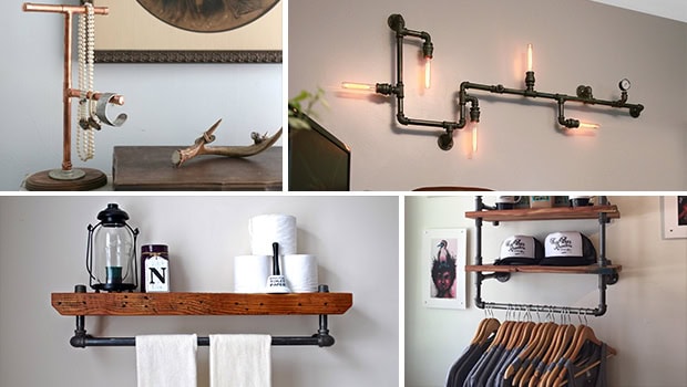 20 Savvy Handmade Industrial Decor Ideas You Can DIY For ...