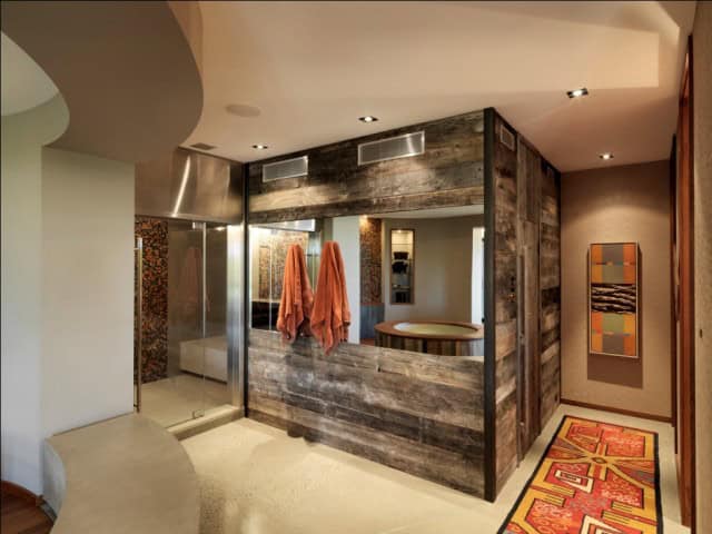 15 Classy Bathroom Designs With Reclaimed Wood 3