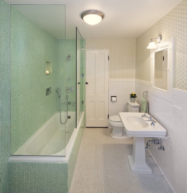 19 Narrow Bathroom Designs That Everyone Need To See