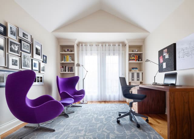 17 Charming Home Office Designs With Library 6