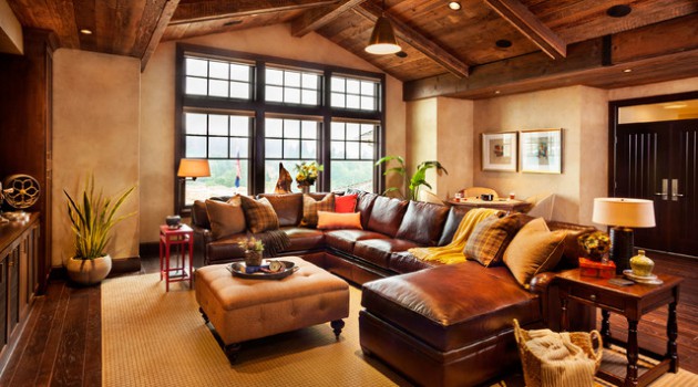 17 Brilliant Living Room Designs With Leather Furniture That Will Charm You