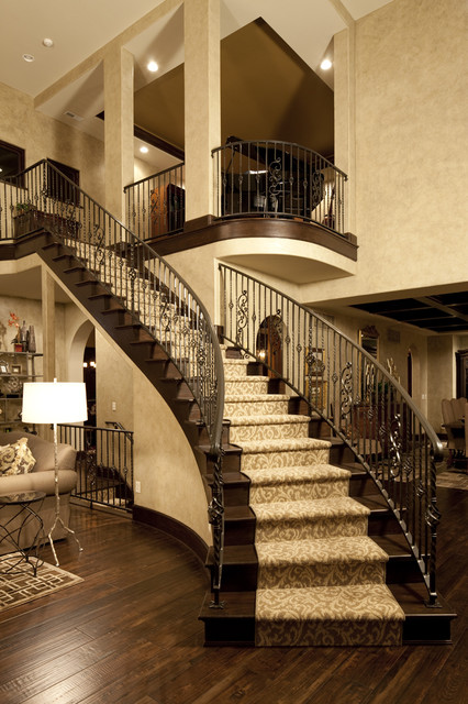 15 Engaging Ideas For Designing Curved Staircase In Your Home