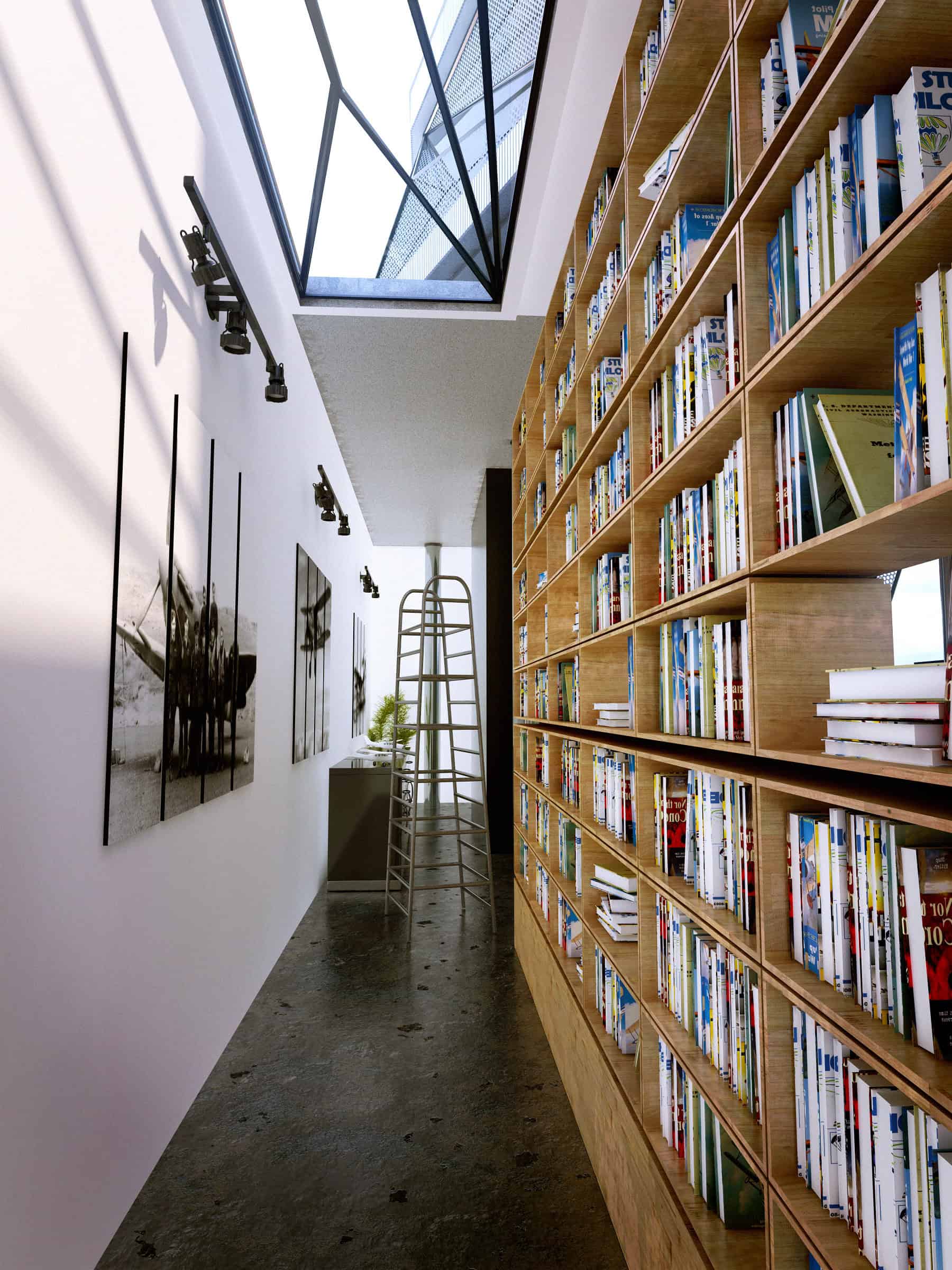 Aviator's Villa - A Unique House For A Retired Pilot LIBRARY2