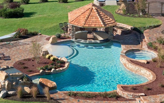 17 Astonishing Free Form Swimming Pools To Adorn Your Courtyard