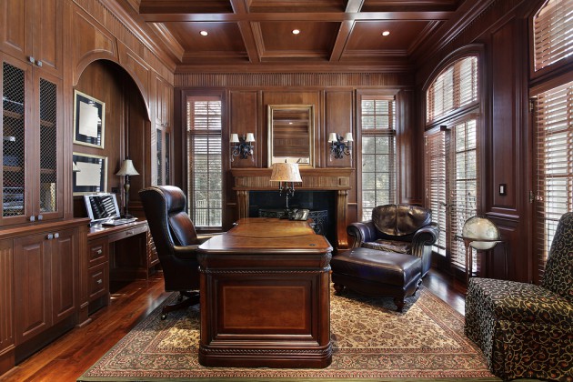 21 Really Impressive Home Office Designs In Traditional Style That Wows