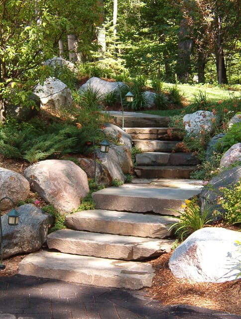 16 Beautiful Courtyards With Stone Stairs That You Would Love To Have