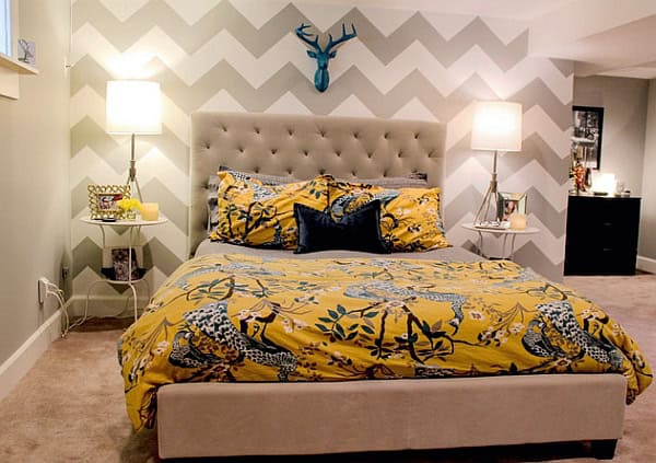 17 Interesting Wallpapers With Geometric Pattern For Every Bedroom 10