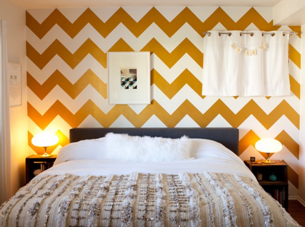 17 Interesting Wallpapers With Geometric Pattern For Every Bedroom