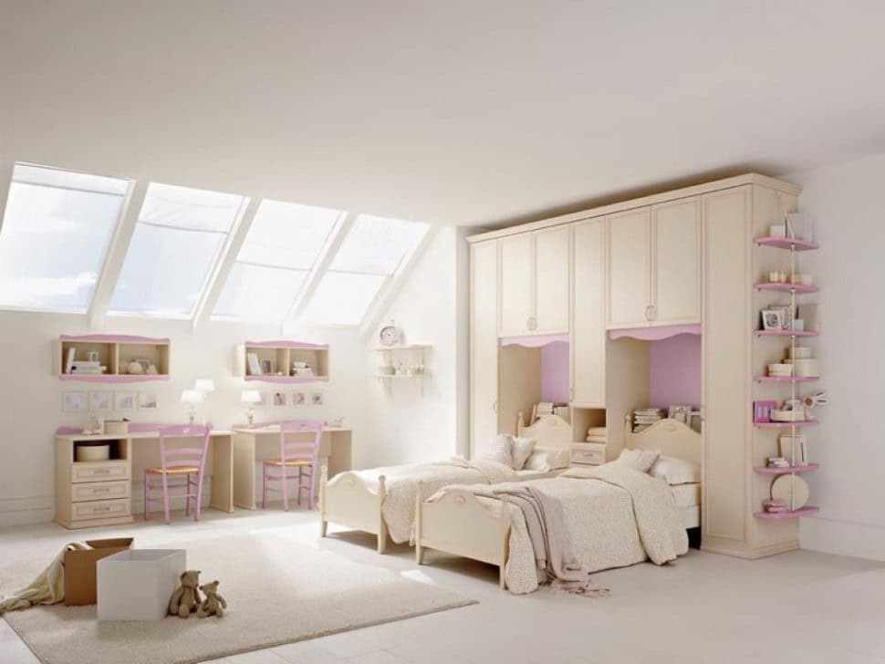 20 Fascinating Child's Rooms With Identical Beds Designs For Twins 14