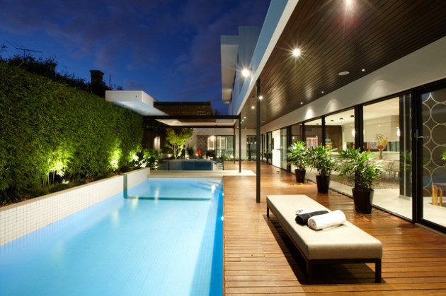 16 Spectacular Exteriors With Contemporary Swimming Pool