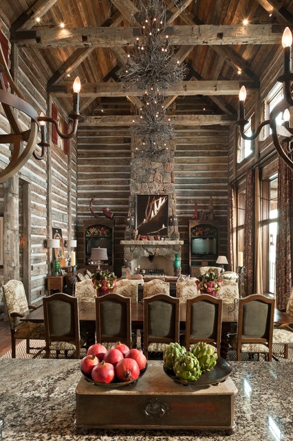17 Brilliant Open Plan DIning Room Designs In Rustic Style