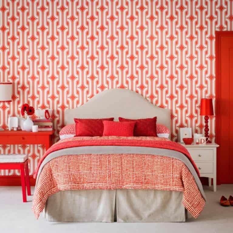 17 Interesting Wallpapers With Geometric Pattern For Every Bedroom 17