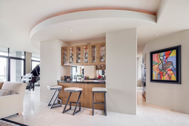 Contemporary Home Bar Source