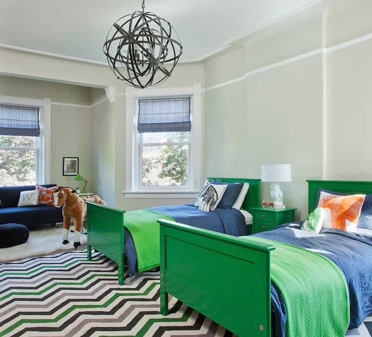 20 Fascinating Child's Rooms With Identical Beds Designs For Twins 19