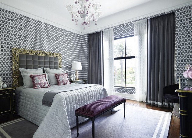 17 Interesting Wallpapers With Geometric Pattern For Every Bedroom