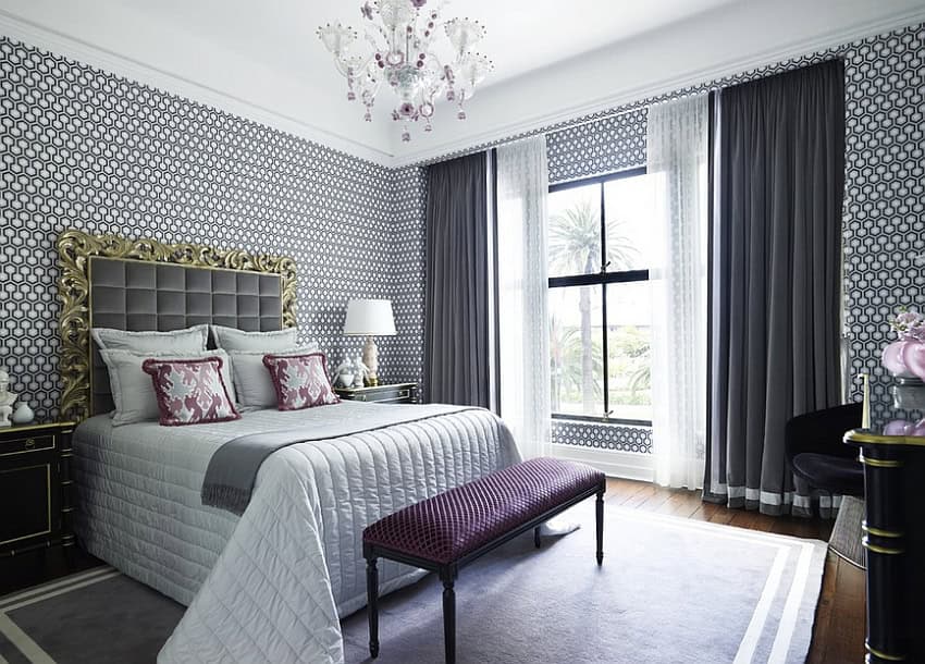 17 Interesting Wallpapers With Geometric Pattern For Every Bedroom 2