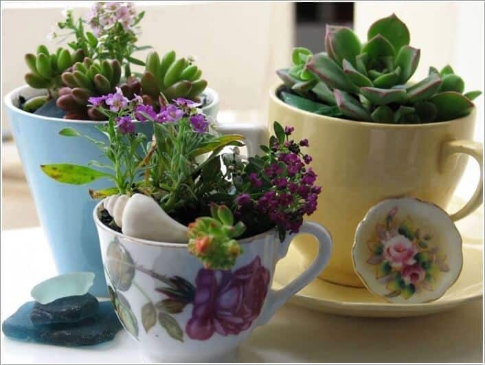15 Really Cool Ways To Repurpose Old Kitchenware Into Beautiful Planters 2