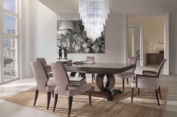 crystal chandelier dining room set