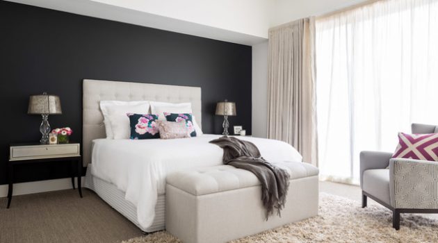 19 Stylish Bedroom Designs Will Black Wall That Exudes Elegance & Sophistication