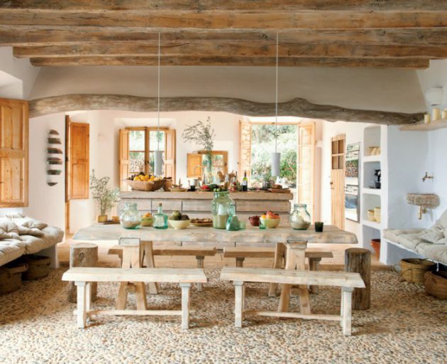 17 Brilliant Open Plan DIning Room Designs In Rustic Style