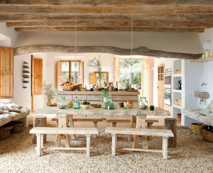17 Brilliant Open Plan DIning Room Designs In Rustic Style 6