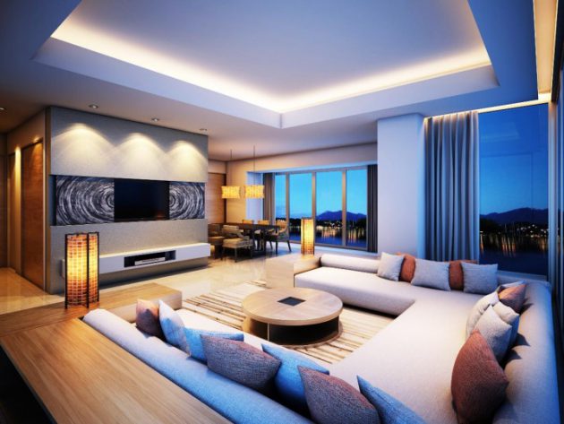 18 Fascinating Living Room Designs With Modern Round Coffee Table