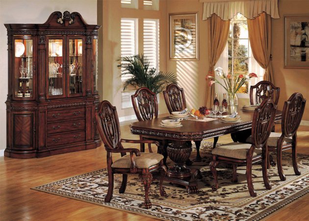 victorian style dining room set