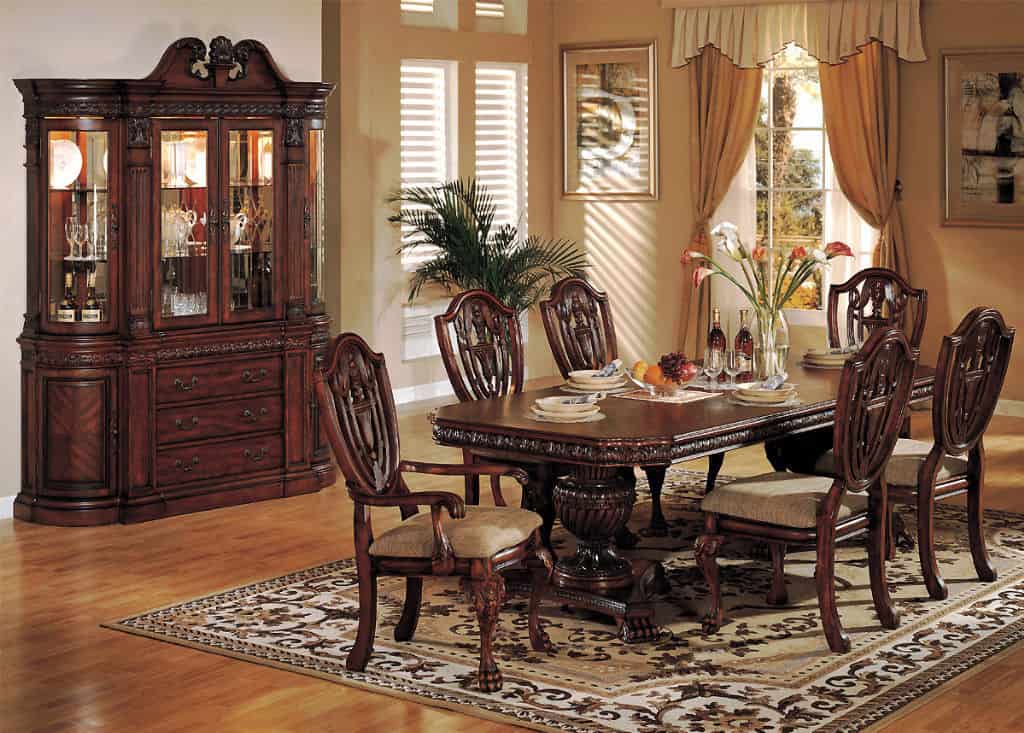 Old Dining Room With White Walls