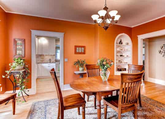 orange diret complement dining room