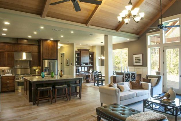 17 Excellent Ideas How To Decorate Open Floor Living Room Properly