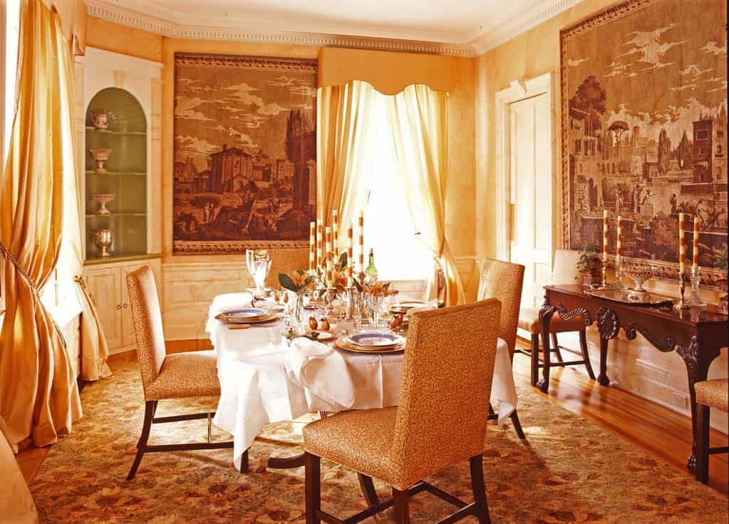 Orange Color In Your Dining Room- Why Not? 13