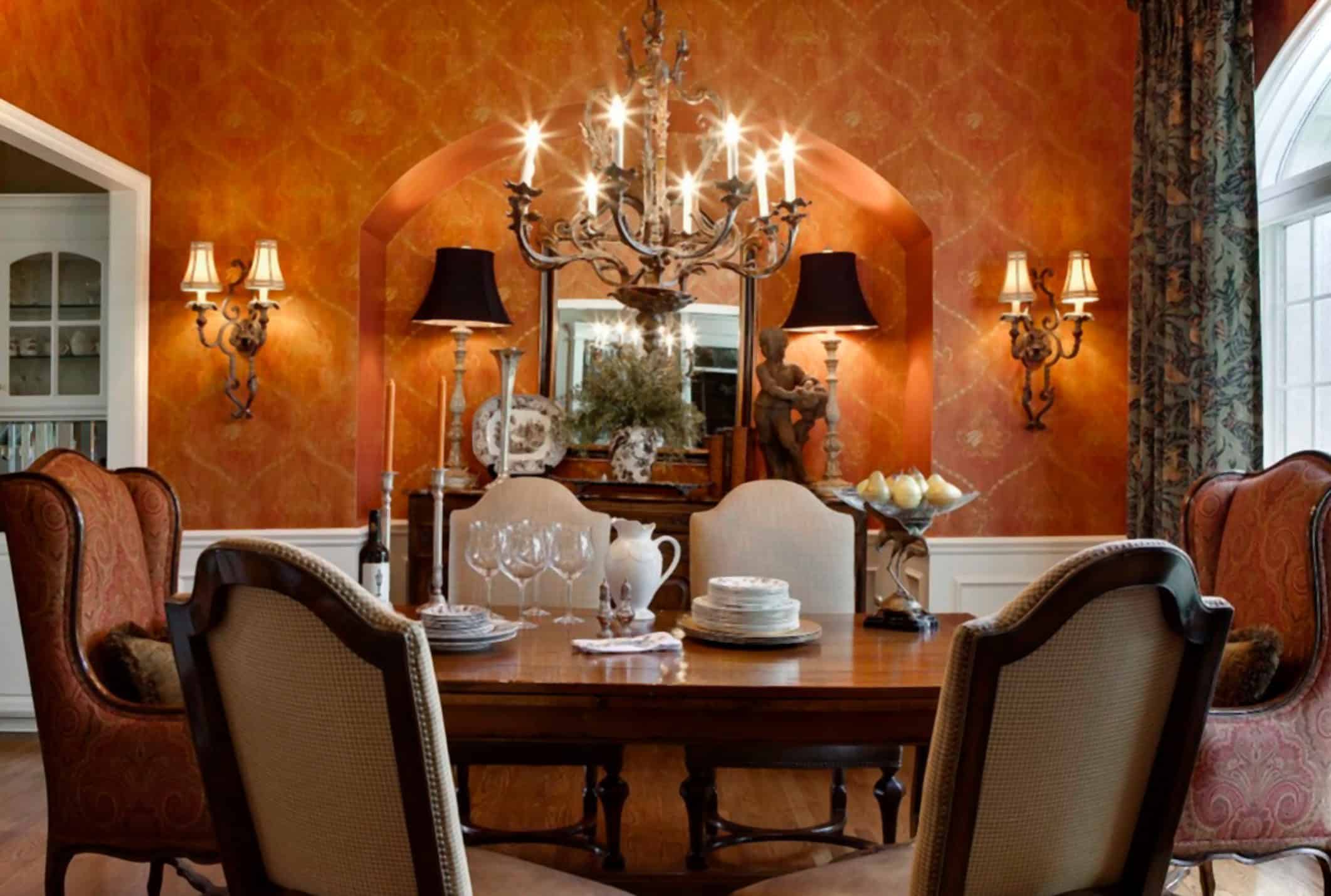 Orange Color In Your Dining Room- Why Not? 16