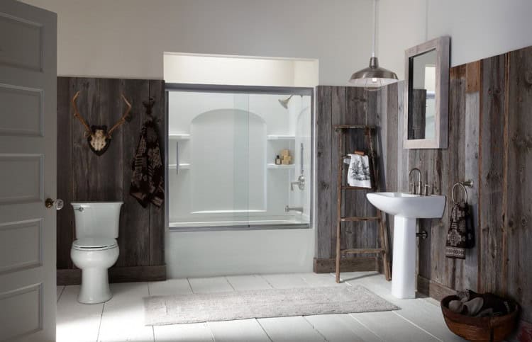 16 Marvelous Bathroom Designs With Wooden Wall That Abound With Elegance & Warmth 16 Marvelous Bathroom Designs With Wooden Wall That Abound With Elegance & Warmth