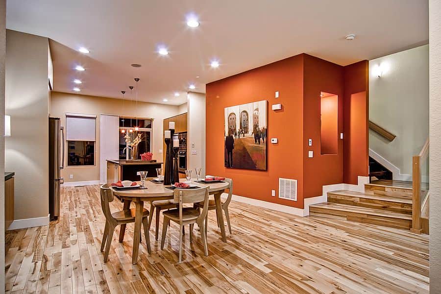 Orange Color In Your Dining Room- Why Not? 17