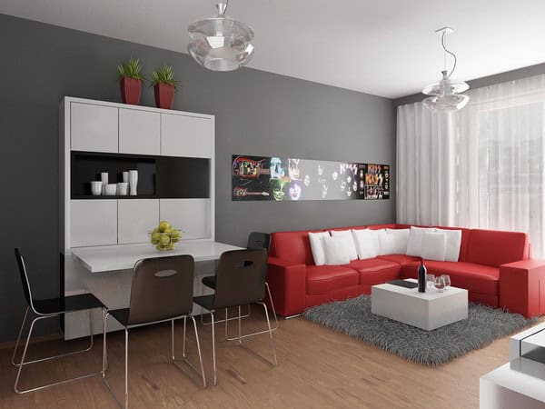 16 Gorgeous Grey Living Rooms With Red Details 16 Gorgeous Grey Living Rooms With Red Details